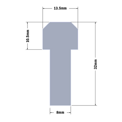 61-230-0 MODULAR SOLUTIONS SLIDE PROFILE<br>PROFILE GUIDE 32MM, 2M